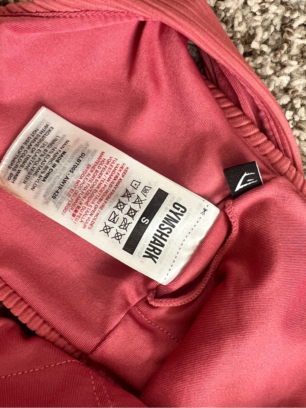 Gymshark Pink Ribbed Bikini Set Size Small - Picture 6 of 8